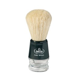 Omega Pure Bristles Classic Shaving Brush Plastic Handle - 10072