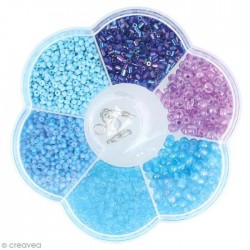 Assortment of Artemio plastic beads - Blue - 130 g