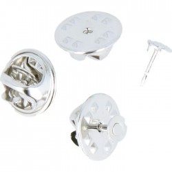 Pin Clip 1cm 10 pieces - Artémio Silver