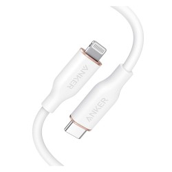 Anker Flow USB-C to Lightning 3ft Cable White soft flexible buy in xcite kuwait