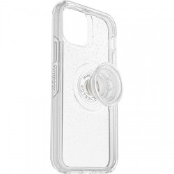 Otterbox iPhone 12 Pro Case with Pop Symmetry Grip - Clear Stardust  