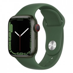 Apple Watch Series 7 41mm Green Clover loop view