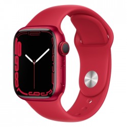 Apple Watch Series 7 41mm Midnight Red loop view