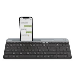 Logitech K580 Slim Multi Device Wireless Keyboard EN/AR - Black