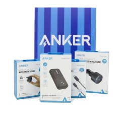 Anker Bundle PowerBank + Cable + Car Charger + Wall Charger + Free iTunes Card