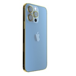 Givori iPhone 13 Pro 256GB Gold Plated Frame - Blue 