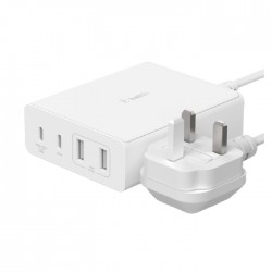 Belkin 4 Port 108 W USB-C Wall Charger with 2m Cord - White