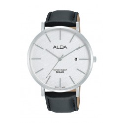 Alba 42mm Gent's Analog Leather Casual Watch - (AS9K19X1)
