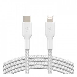 Belkin- Braided- Boost Charge-Lightning Cable- 2 M - White