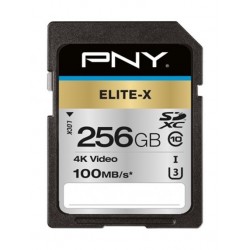 Pny Elite-X Class 10 SDXC Memory Card -256GB