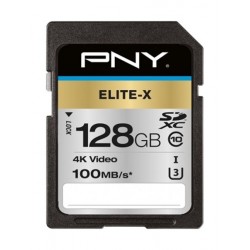 Pny Elite-X Class 10 SDXC Memory Card -128GB