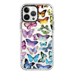Casetify MagSafe Case for iPhone 13 Pro Max - Butterfly Rainbow