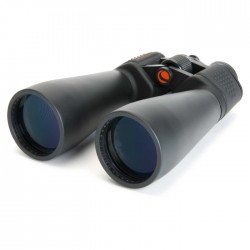 Celestron Skymaster 15X70 Binoculars Multi-Coated optics Protective rubber front view