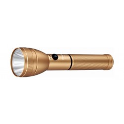 Wansa 3000mAh Rechargeable LED Torch with Power Bank (CL-7002) - Gold