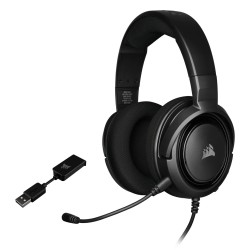 Corsair Wired Gaming Headset black Carbon USB Adapter