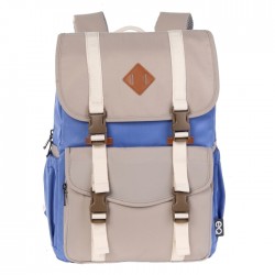 EQ 15.6" School Backpack - Blue/White