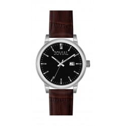 Jovial GS2009-33 Casual Analog Gents Watch – Leather Strap - Brown