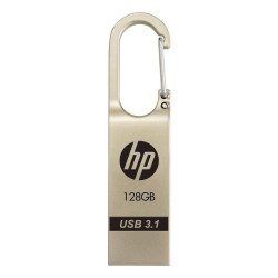 HP x760W USB 3.1, 128GB Flash Drive clip on gold compact