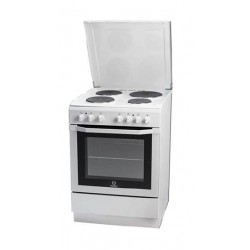 Indesit 60x60 4-Burner Free Standing Electric Cooker (I6e55H2E (W)/EX) 