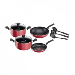 Buy Tefal Super Cook 9 Piece Cookware Set online at the best price in Kuwait. Shop Online and get new cooking set type with free shipping from Xcite Kuwait.