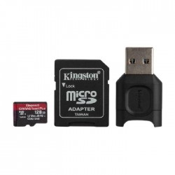 Kingston Canvas Select Plus 128GB MSDXC+SDCR2 UHS-II Memory Card + Adapter+ Reader 