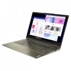 Lenovo Yoga 7 Laptop Grey Windows 11 side view