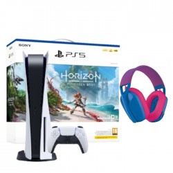 Sony PlayStation 5 Console + Horizon Forbidden West Voucher + Logitech Gaming Headset 