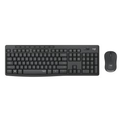 Logitech Silent Wireless Mouse & Keyboard Arabic Graphite Black