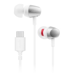 Moshi USB Type-C with Mic Wired Earphones - Silver