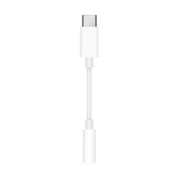 Apple USB-C to 3.5mm Headphone Jack Adapter (MU7E2ZM/A) - White