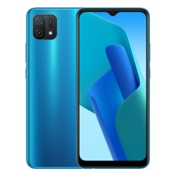 Oppo A16K 32GB Phone - Rainbow Blue Back Front View