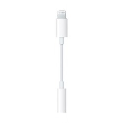 Apple Lightning To 3.5 Mm Headphone Jack Adapter (MMX62ZM/A) – White 