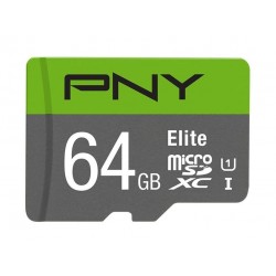 PNY Elite MicroSDXC Card 64 GB Class 10 Memory Card