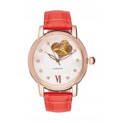 Jean Bellecour Automatic Analog Gents Watch – Leather Strap (REDS30)