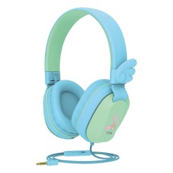 Riwbox Kids Wired Over-Ear Headphones - Blue Green
