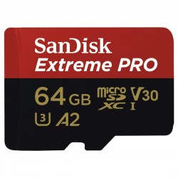 Sandisk Extreme Pro MicroSDHC 64GB Memory Card