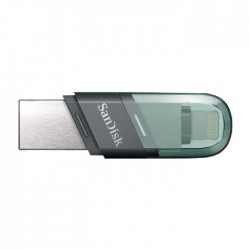 SanDisk 128GB iXpand Flip Flash Drive USB 3.1 and Lightening, for iOS, Windows and Mac