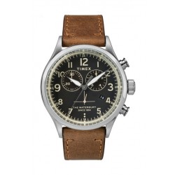 Timex Waterbury Traditional 42mm Chronograph Unisex Leather Watch - TW2R70900