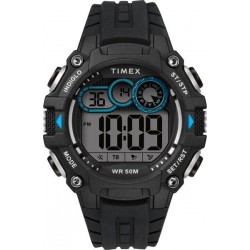Timex Digital Sport Rubber Watch For Gents (TW5M27300) - Black