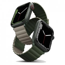 Uniq Revix Magnetic Apple Watch Strap 45 mm - Green Taupe 