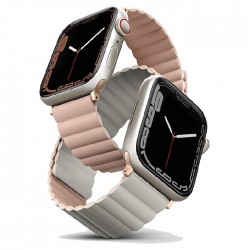 Uniq Revix Magnetic Apple Watch Strap 41mm - Pink Beige