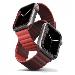 Uniq Revix Magnetic Apple Watch Strap 41mm - Maroon Coral