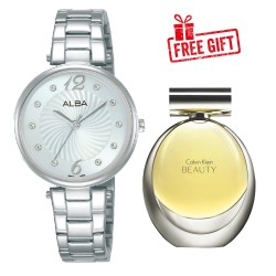 Alba 30mm Ladies Analog Watch (AH8737X1) + CALVIN KLEIN Beauty - Eau de Parfum 100 ml