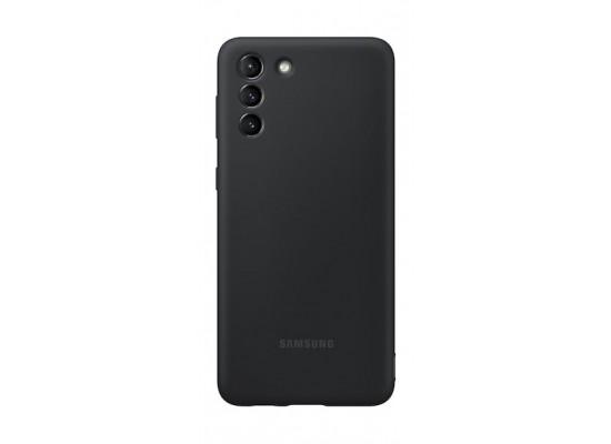 Buy Samsung galaxy s21+ silicone cover (pg996tb) - black in Saudi Arabia