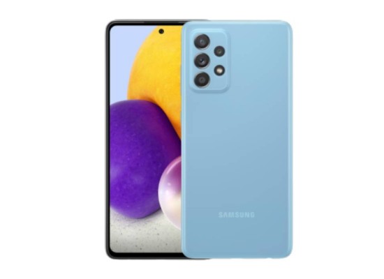 Buy Samsung galaxy a72 128gb dual sim phone – blue in Saudi Arabia