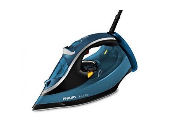 Buy Philips 2800w 350ml azur pro steam iron (gc4881/26) – blue / black in Saudi Arabia