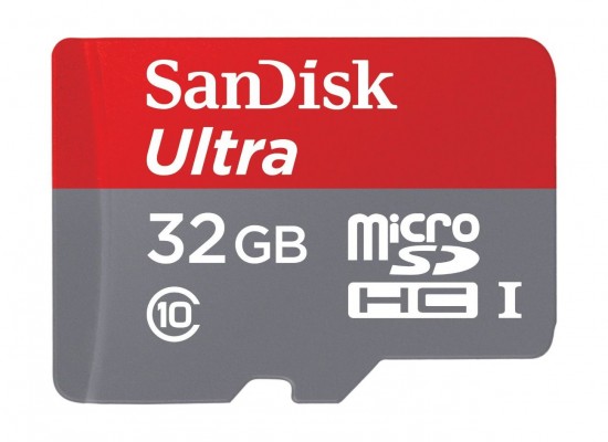 Buy Sandisk ultra android uhs-i 32gb microsd 80mb/s class 10 card with adapter - sdsqunc in Saudi Arabia