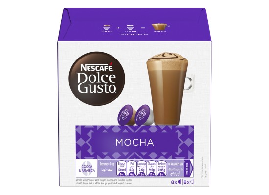 Dolce Gusto Nescafe Capsules – Mocha Flavor 