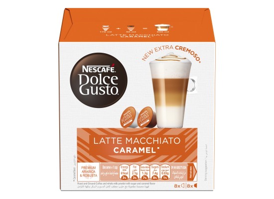 Dolce Gusto Nescafe Caramel Latte Macchiato 16 Capsules