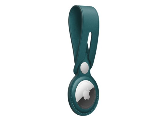 Apple AirTag Leather Loop light Forest Green buy in xcite kuwait